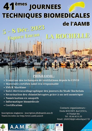 Retrouvez-nous aux JTB La Rochelle 2023 (espace ENCAN de La Rochelle du 05 au 08 décembre 2023)